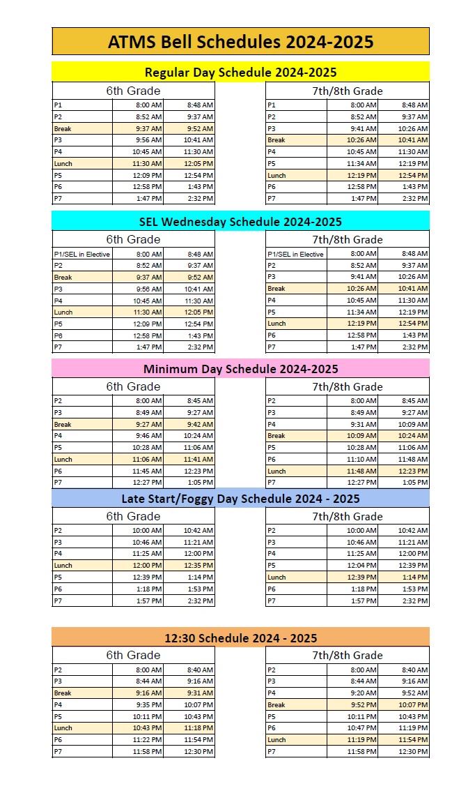 Bell Schedule